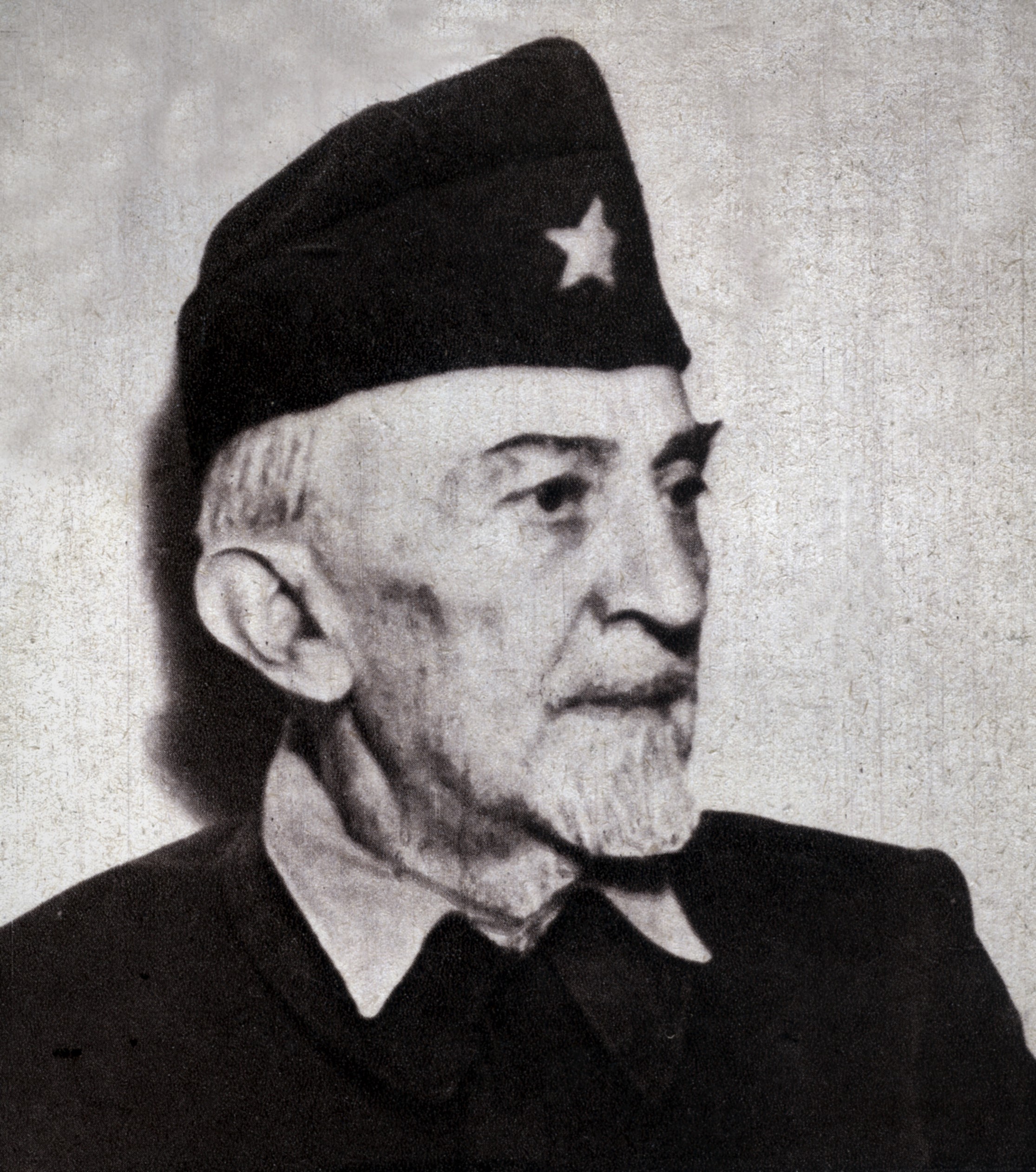 Književnik Vladimir Nazor (1876.-1949.) bio je predsjednik ZAVNOH-a. Izvor: Povijest Hrvata: 19. i 20. stoljeće. Zagreb: Hrvatski institut za povijest, 2023.