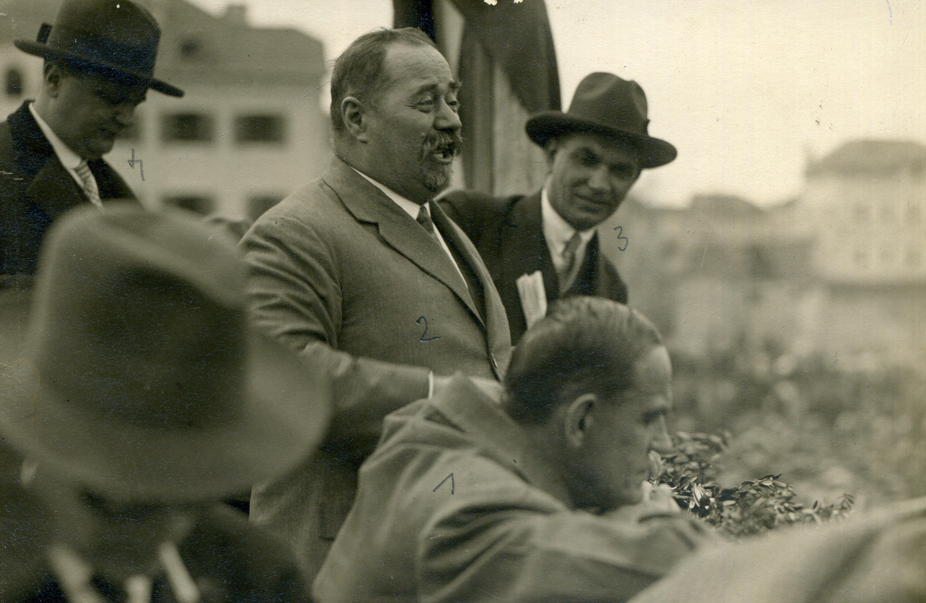 Govor Stjepana Radića na skupštini Radić-Pribićević. Fotografija u vlasništvu Muzeja grada Splita.