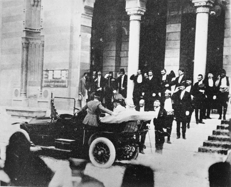 Posjet nadvojvode Franje Ferdinanda Sarajevu 28. lipnja 1914. Izvor: Javna domena.