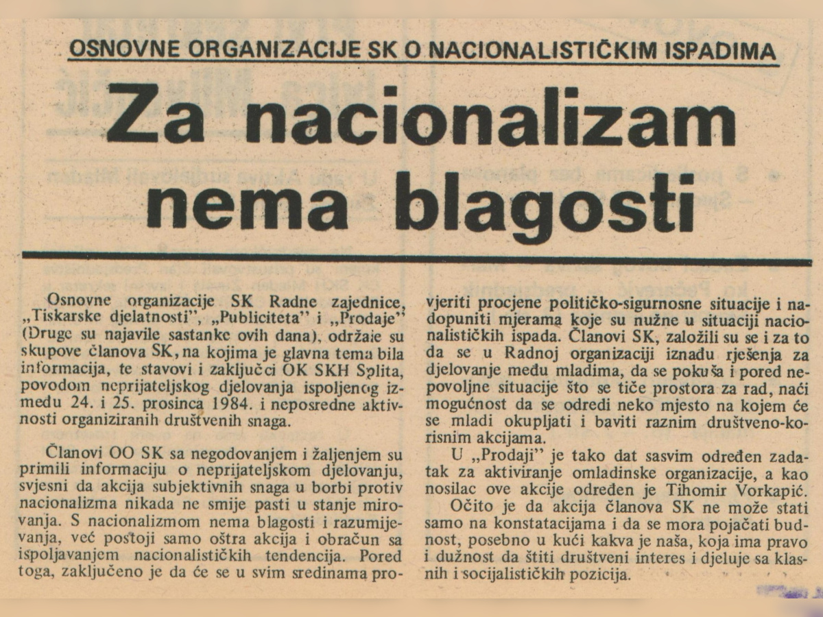 Split 1980-ih: neprijatelji sistema
