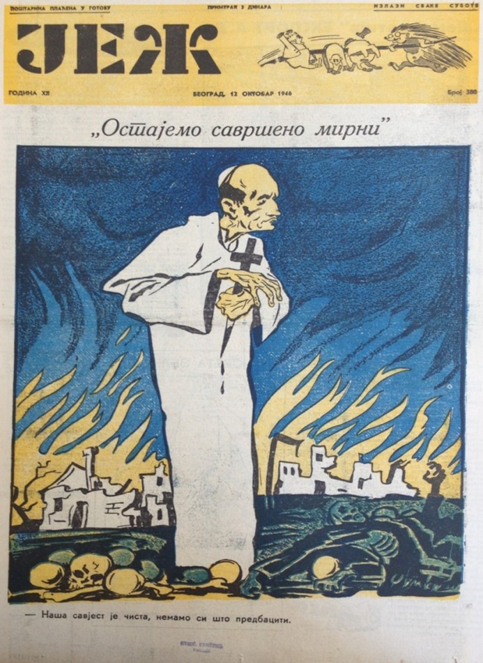 Izvor: Jež (Beograd), 12. listopada 1946, 1.