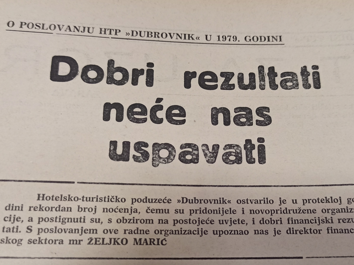 Turizam i gospodarstvo u Dubrovniku u drugoj polovici 20. stoljeća: Glavni problemi razvoja