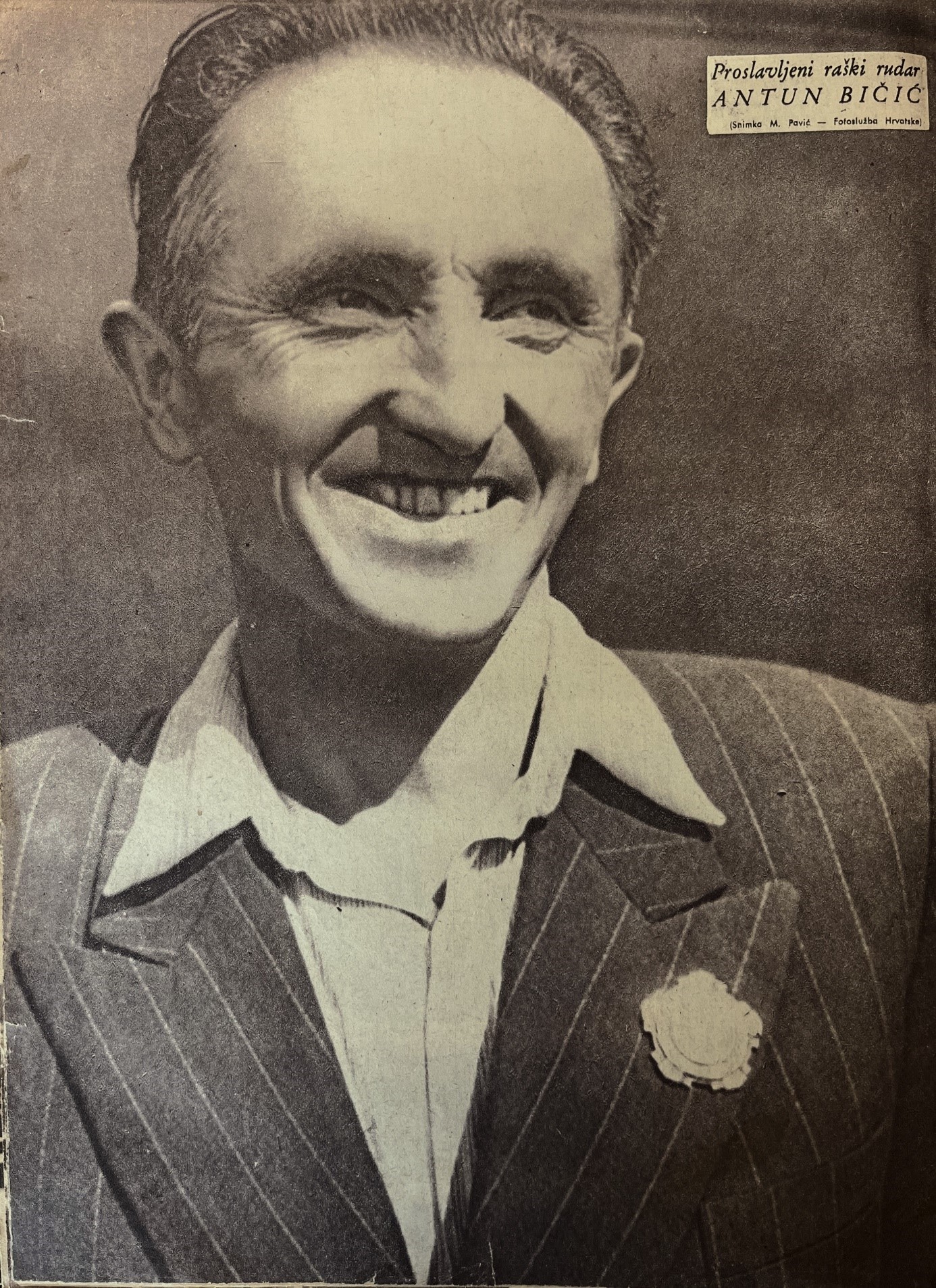 Antun Bičić, Ilustrirani vjesnik, 8. listopada 1949.